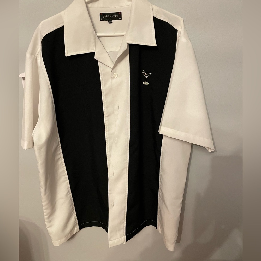 BARFLY Martini button up shirt🍸 XXL